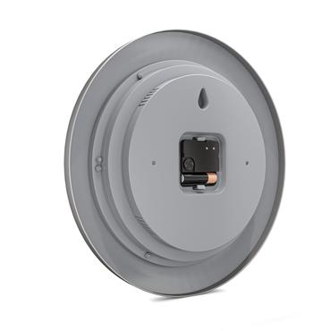 Mebus 19454 V&aelig;g- og bordur Digitalt ur Rund S&oslash;lv, Hvid