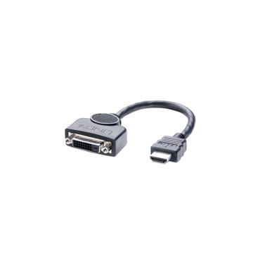 Lindy 41227 videokabel adapter 0,2 m DVI-D HDMI Sort