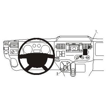 Brodit ProClip Angled mount - beslag til montering