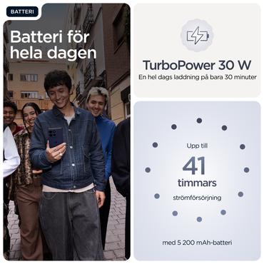 Motorola moto g86 5G 16,9 cm (6.67") Dual SIM Android 15 USB Type-C 8 GB 256 GB 5200 mAh Mørkeblå