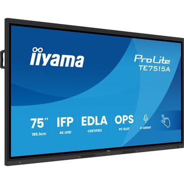 IIYAMA 189.3cm(75") TE7515A-B1AG 16:9 M-Touch 2xHDMI+2xUSB-C (Speditionsversand)