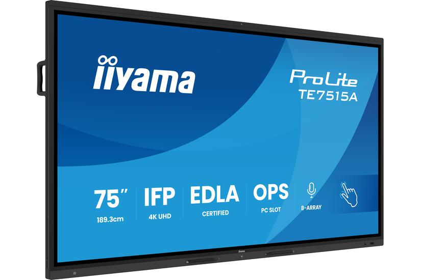 IIYAMA 189.3cm(75") TE7515A-B1AG 16:9 M-Touch 2xHDMI+2xUSB-C (Speditionsversand)