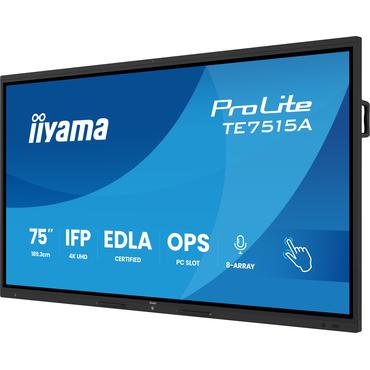 IIYAMA 189.3cm(75") TE7515A-B1AG 16:9 M-Touch 2xHDMI+2xUSB-C (Speditionsversand)