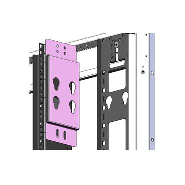 Bak&aring;tv&auml;nd st&auml;llnings PDU-monteringskit 750 mm 42/48U.