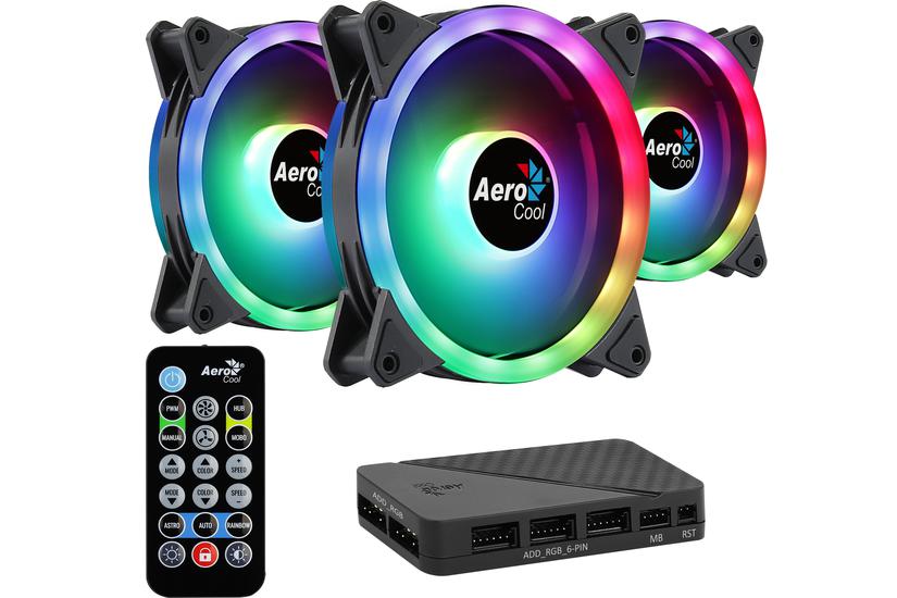 Aerocool Duo 12 Pro Computerkabinet Ventilator 12 cm Sort 3 stk
