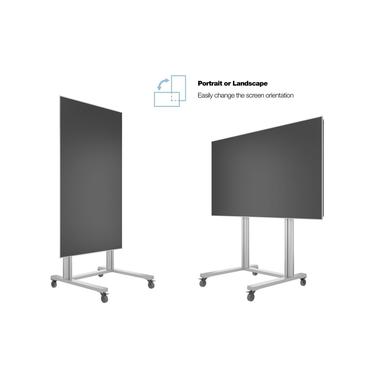 Multibrackets M Public Display Stand 180 Dual Pillar Wheelbase st&auml;ll - f&ouml;r platt panel - silver