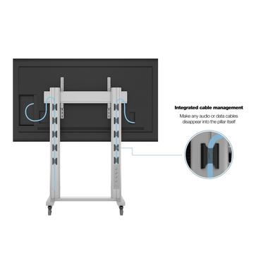 Multibrackets M Public Display Stand 180 Dual Pillar Wheelbase st&auml;ll - f&ouml;r platt panel - silver
