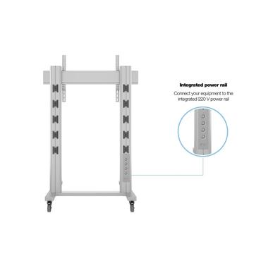 Multibrackets M Public Display Stand 180 Dual Pillar Wheelbase st&auml;ll - f&ouml;r platt panel - silver