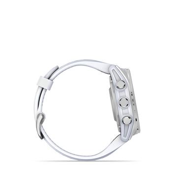 Garmin Fenix 8 - silver - sportklocka med band - whitestone - 32 GB