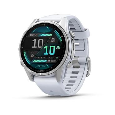 Garmin Fenix 8 - silver - sportklocka med band - whitestone - 32 GB