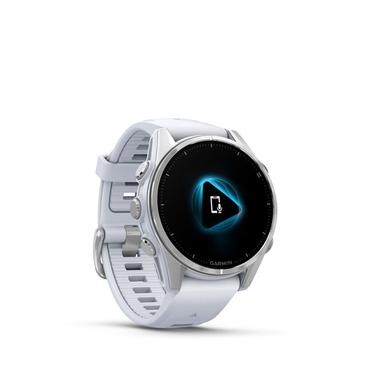 Garmin Fenix 8 - silver - sportklocka med band - whitestone - 32 GB