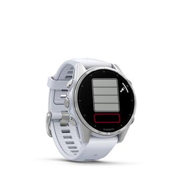 Garmin Fenix 8 - silver - sportklocka med band - whitestone - 32 GB