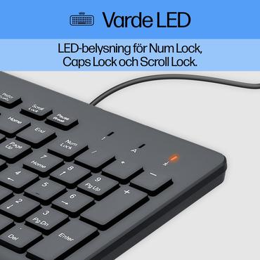 HP 150 tastatur med ledning