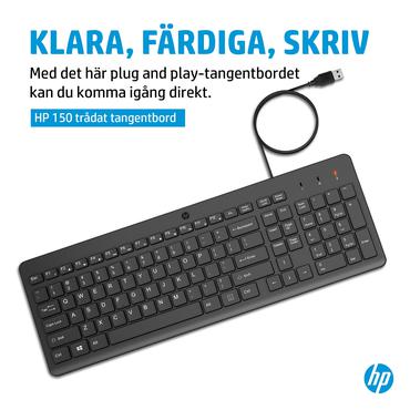 HP 150 tastatur med ledning