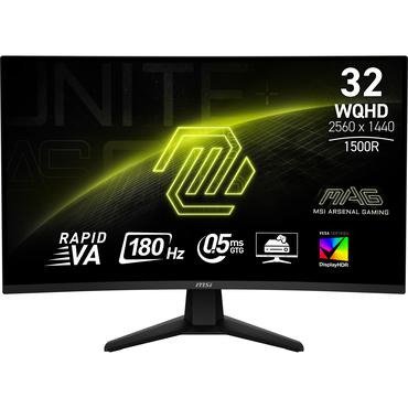 MSI MAG 32CQ6F sk&auml;rm - LED-bakgrundsbelysning - 32" - AMD Adaptive-Sync - Rapid VA - 0,5ms - WQHD 2560x1440