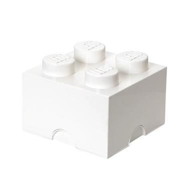 LEGO Storage Brick 4White Leget&oslash;jsopbevaringsboks Fritst&aring;ende Hvid