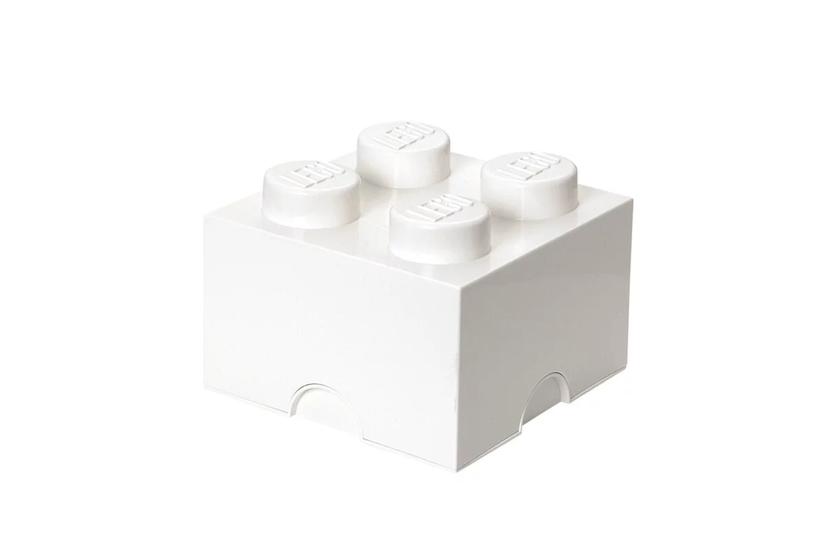 LEGO Storage Brick 4White Leget&oslash;jsopbevaringsboks Fritst&aring;ende Hvid