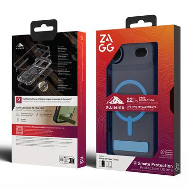 ZAGG Rainier Snap Kickstand mobiltelefon etui 16,5 cm (6.5") Cover Bl&aring;