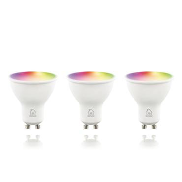 Deltaco SMART H LED lamp 3pack GU10 WiFI 2.4GHz 5W 470lm Dim