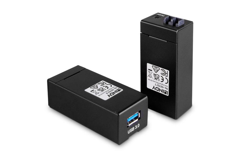 Lindy 42707 AV forl&aelig;nger AV sender & modtager Sort