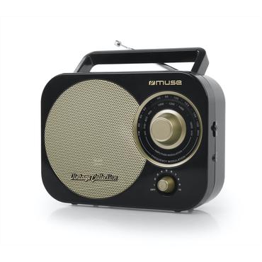 Muse M-055 RB Bærbar Analog Sort, Guld