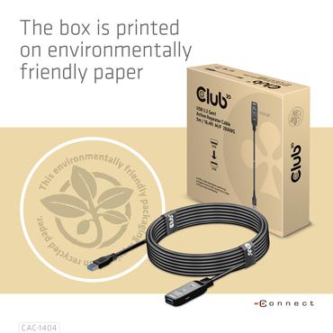 Club 3D - USB-f&ouml;rl&auml;ngningskabel - USB typ A till USB typ A - 5 m