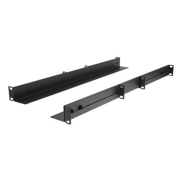 DELTACO - sats med stativskenor - adjustable L-profile, 609 mm, 80-100 deep - 1U