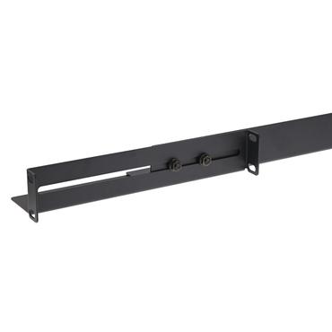 DELTACO - sats med stativskenor - adjustable L-profile, 609 mm, 80-100 deep - 1U