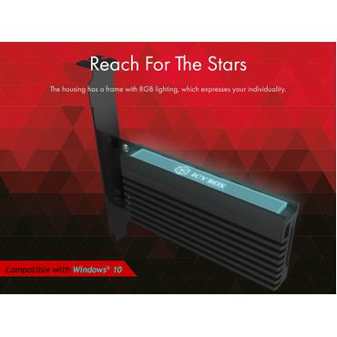 ICY BOX IB-PCI214M2-HSL - interfaceadapter - M.2 Card - PCIe 4.0 x4