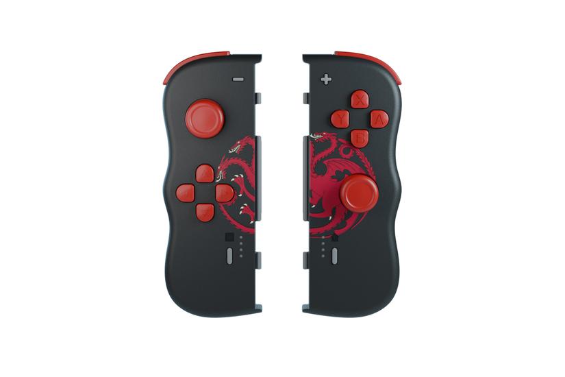 Lexip HBO Game of Thrones Targaryen Sort, Rød Bluetooth Gamepad Nintendo Switch, Nintendo Switch OLED