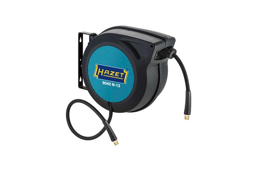 HAZET 9040N-13 haveslangespole V&aelig;gmonteret rulle Automatisk Sort, Bl&aring;