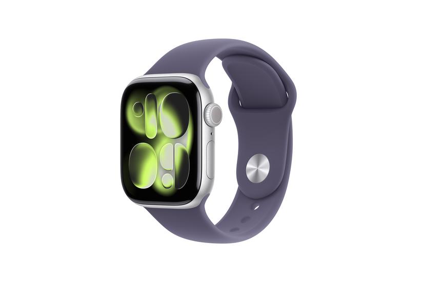 Apple Watch Series 11 OLED 42 mm Digital 374 x 446 pixel Berøringsskærm Sølv Wi-Fi GPS (satellit)