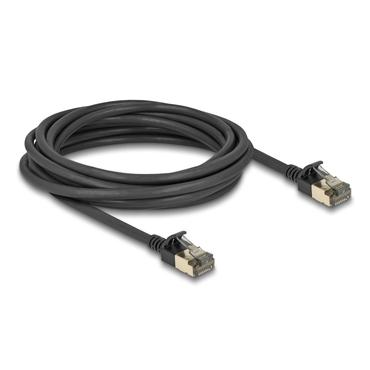 Delock RJ45 Network Cable Cat.8.1 F/FTP Slim Pro 5 m black