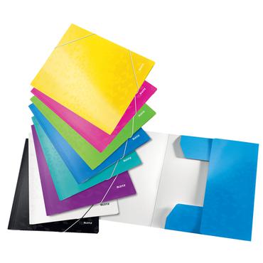 Leitz 3-klap elastikmappe WOW A4