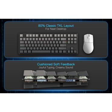 REDRAGON K707SP-RGB-PRO StarBlade tastatur USB + RF Wireless + Bluetooth Sort