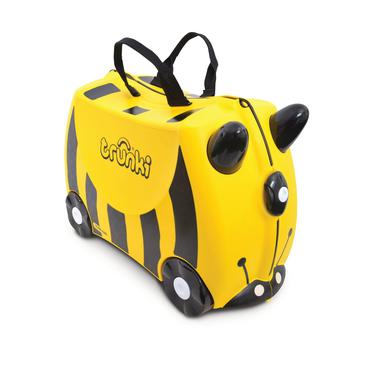 Trunki Bernard Bee Trolley H&aring;rd skal Gul 18 L Plast