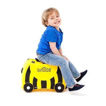 Trunki Bernard Bee Trolley H&aring;rd skal Gul 18 L Plast