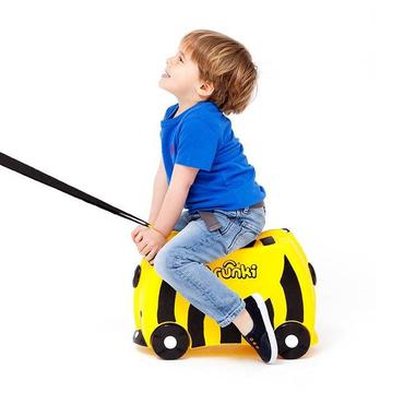 Trunki Bernard Bee Trolley H&aring;rd skal Gul 18 L Plast