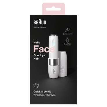 Braun FS1000 Face Mini Hair Remover, White