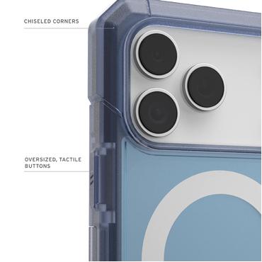 UAG Urban Armor Gear Trooper MagSafe Case Apple iPhone 17 Pro Max cloud blau (transparent)