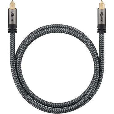 Goobay 65308 lydkabel 10 m Toslink Sort, Sølv