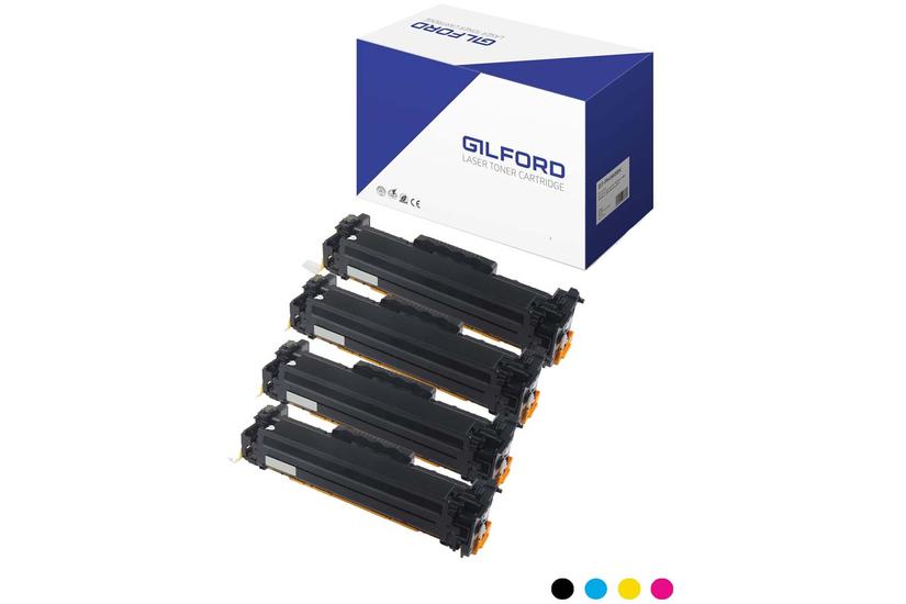 Gilford DT-PH380# tonerpatron 1 stk Kompatibel Sort, Blå, Magenta, Gul