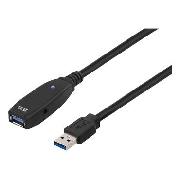 DELTACO USB3-1000 - USB-f&ouml;rl&auml;ngningskabel - USB typ A till USB typ A - 2 m