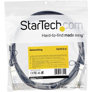StarTech.com Dell EMC DAC-SFP-10G-2M-kompatibel SFP+ twinaxkabel f&ouml;r direktanslutning - 3 m - 10GBase direktkopplingskabel - 3 m