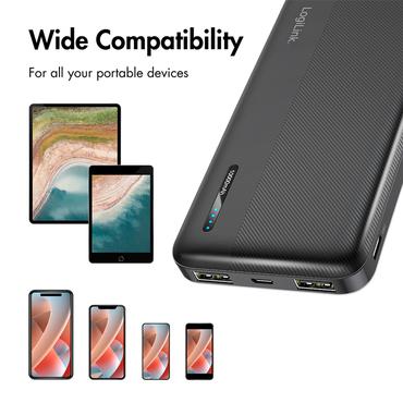 LogiLink PA0338RF powerbank 10000 mAh Sort