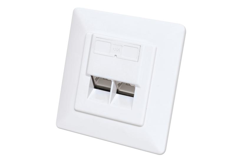 Intellinet 771917 stikkontakt 2 x RJ-45 Hvid