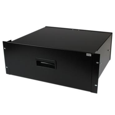 StarTech.com 4U Black Steel Storage Drawer for 19in Racks and Cabinets - Rack storage drawer - 4U - 4UDRAWER - rackl&aring;da - 4U
