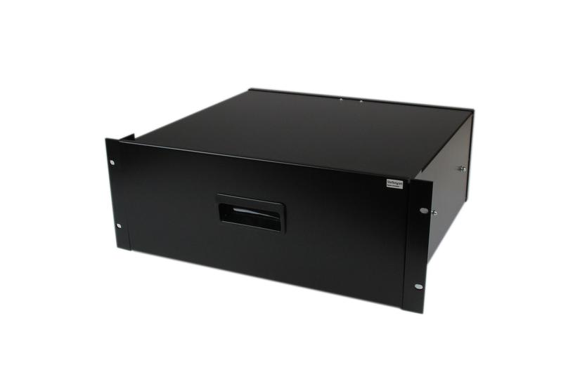 StarTech.com 4U Black Steel Storage Drawer for 19in Racks and Cabinets - Rack storage drawer - 4U - 4UDRAWER - rackl&aring;da - 4U