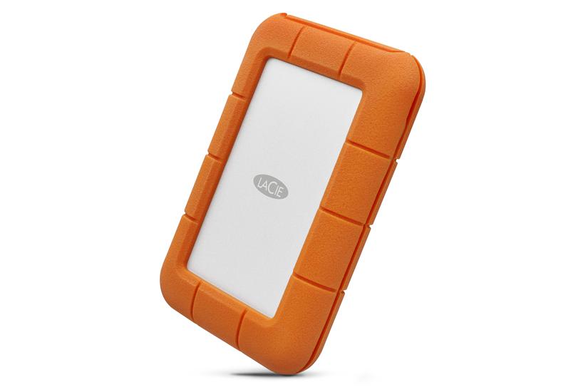 LaCie Rugged USB-C ekstern harddisk 5 TB USB Type-C 3.2 Gen 1 (3.1 Gen 1) Grå, Gul
