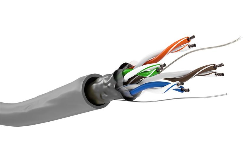 wentronic bulkkabel - 100 m - grå